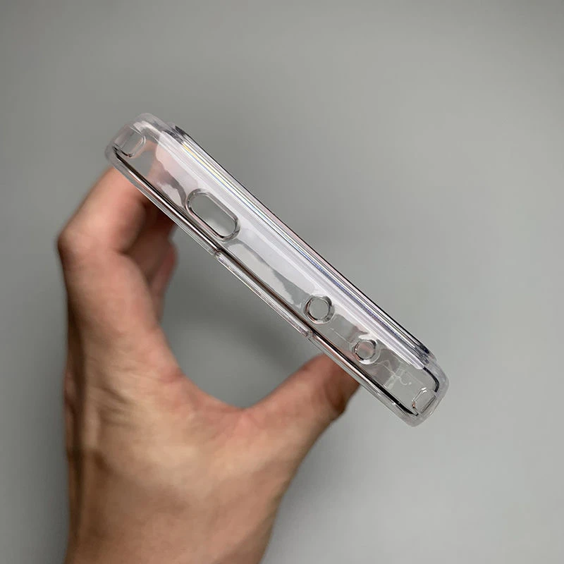 Magnetic Shockproof Transparent Phone Case with MagSafe Compatibility