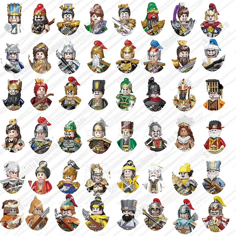 

Лидер продаж, мини-Герои «три царства» Lu Bu, Cao, Guan Yu, Sun Shangxiang, 3D Герой строительства