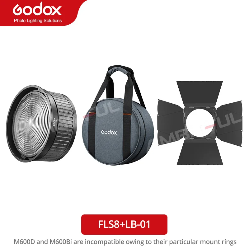 Hersmay NG-10X Adattatore Fresnel Bowens – Lente A Fuoco 10-40° Con 4 Filtri Colore, 5x Più Luminoso Per Godox SL-60W