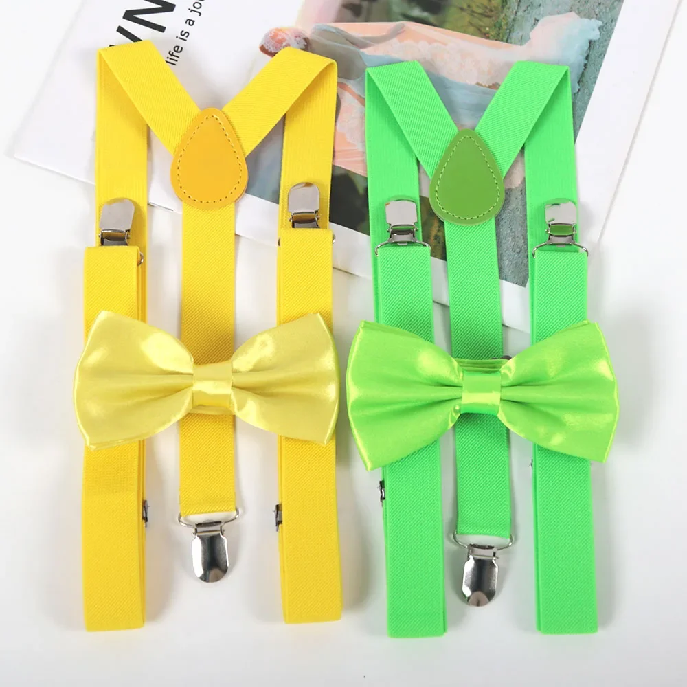 

New Suspenders Bowtie Sets Mens Women Party Wedding Y-Back Shirt Braces Butterfly Belt Bow Tie Suit Accessories Gift
