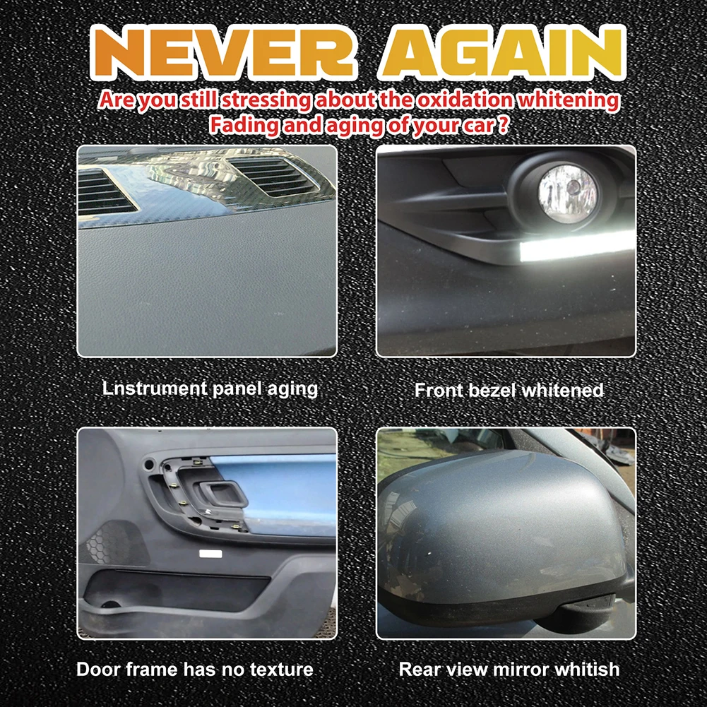 Automotive Plastic Refurbishment Agent Automotive Leather Seat Interior Polishing Cleaning Refurbishment &maintenance Agent 50ml