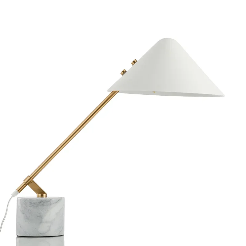 Nordic simple creative desk lamp designer model room living room study post-modern marble light luxury desk lampторшер플로어 램프