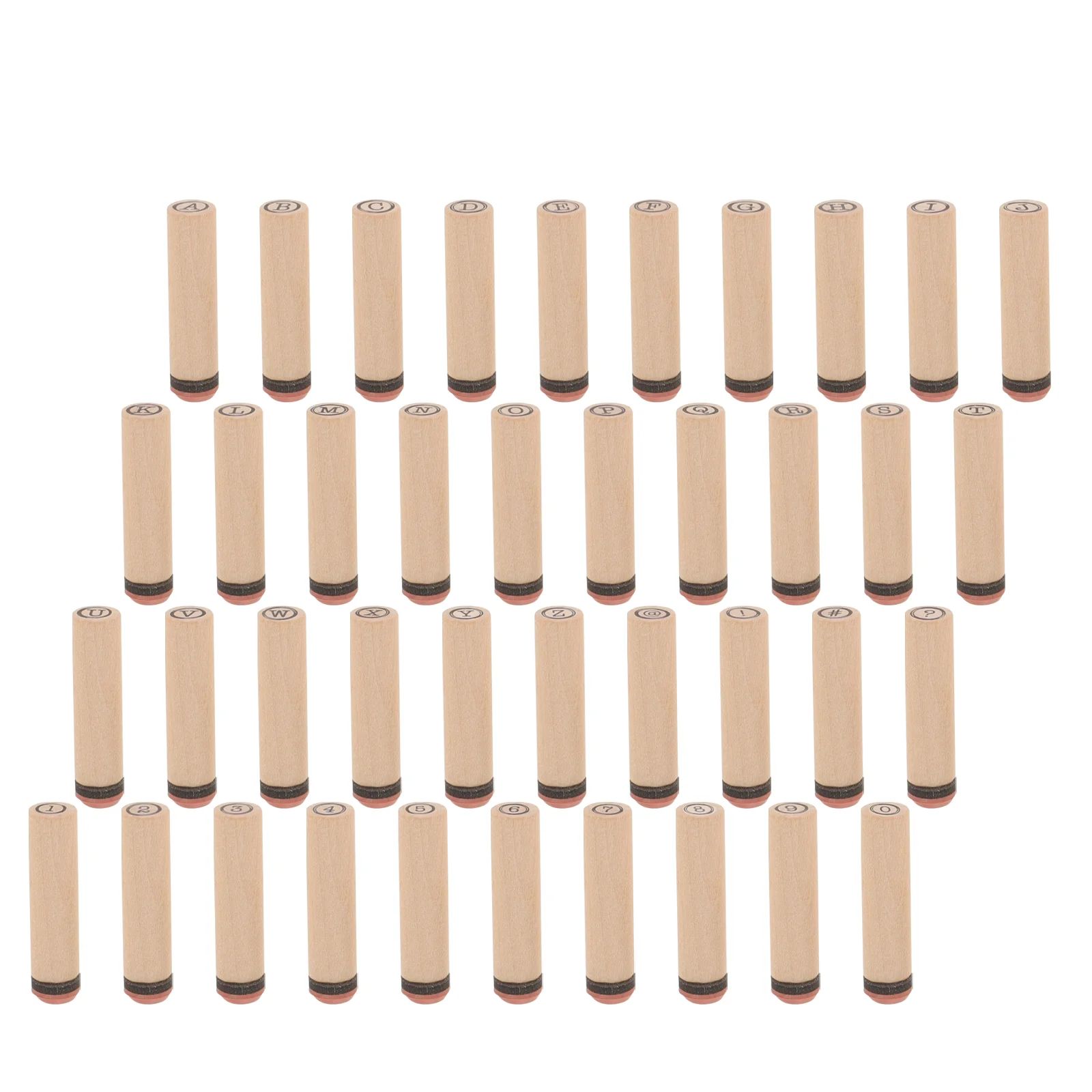 문자 실린더 도장 우표, 영어 나무 알파벳 스크랩북, DIY 용품