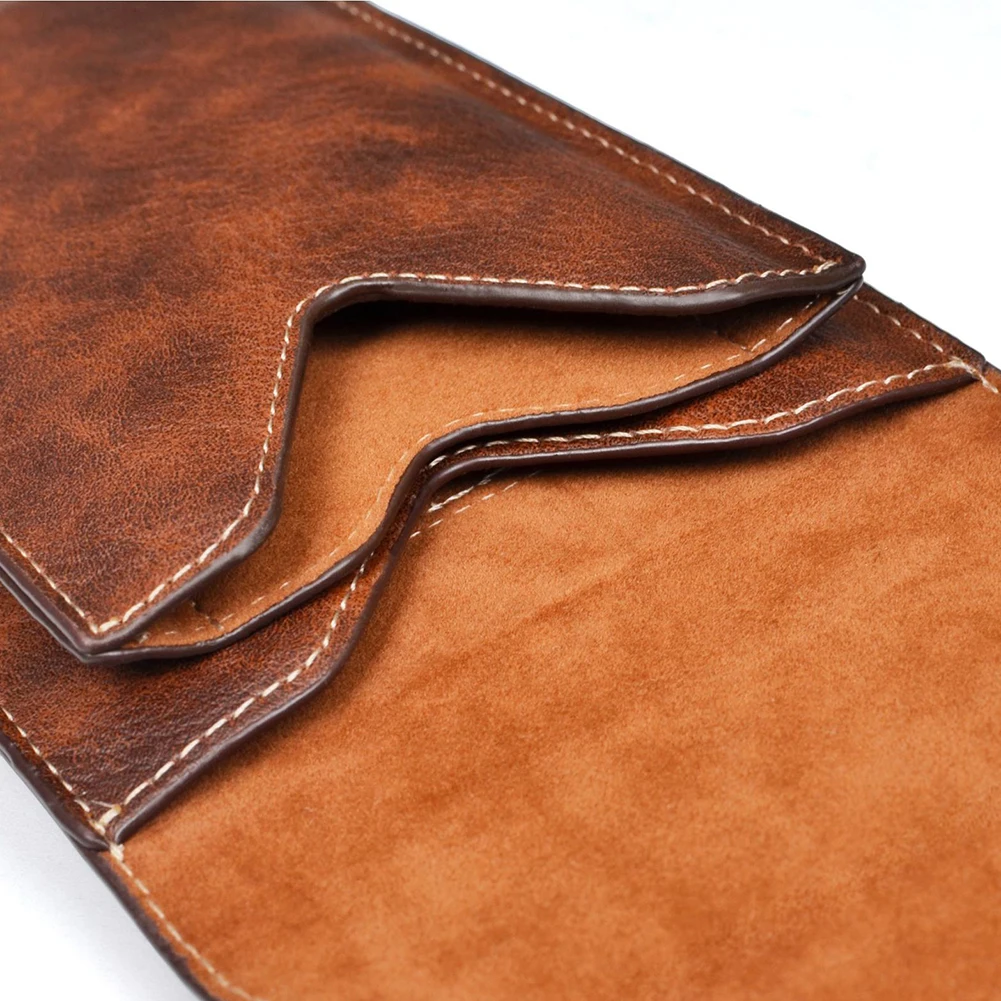 Universal Outdoor Climbing Belt Clip Holster Retro Men Faux Leather Waist Bag Men's Retro and Practical Waist Bag