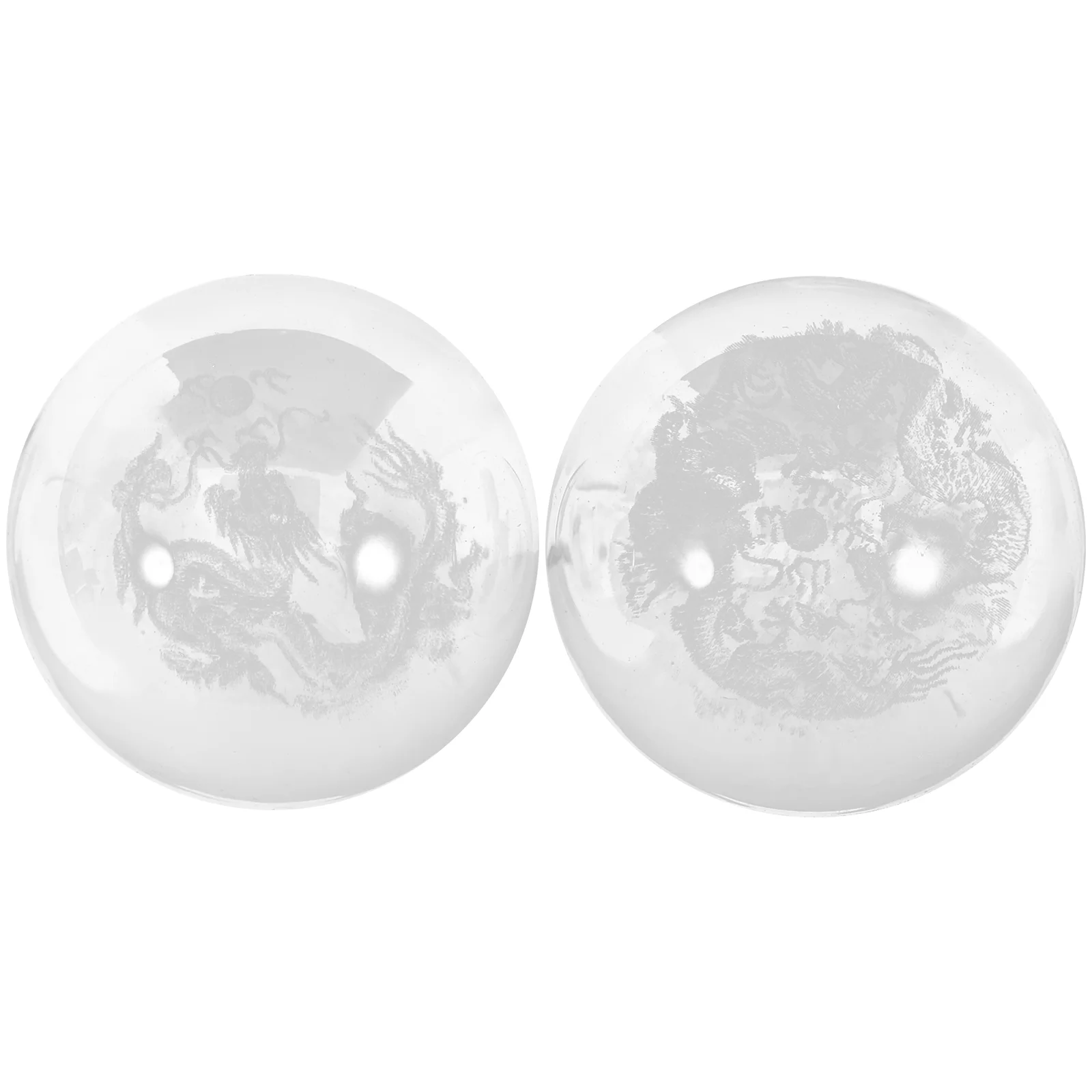 2pcs Handheld Massage Balls Portable Balls Smooth  Massage Balls Hand Playing Balls round paperweight 2pcs portable brass paper weight student metal chinese brush pen ink painting calligraphy paper weight