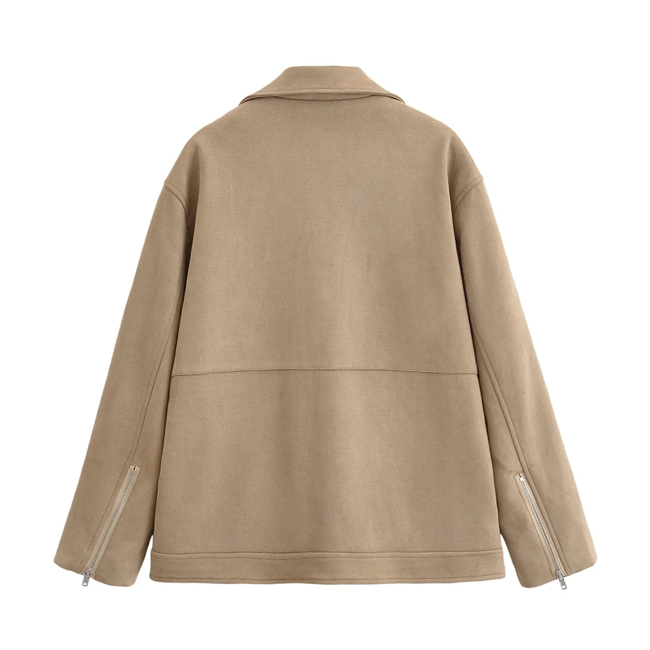 Autumn Women's Clothing Fashion Jackets Zipper Decoration Long Sleeve Jackets For Women Solid Cool Motorcycle Jacket Streetwear