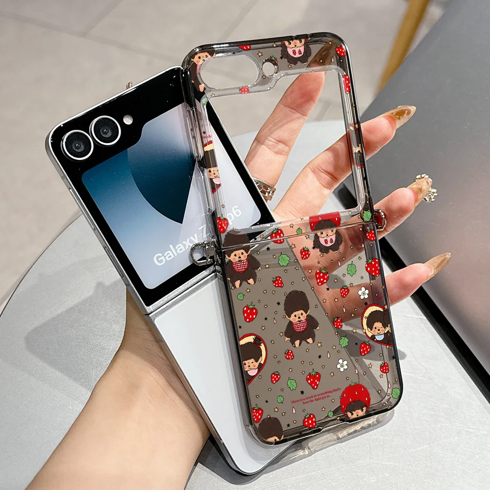 Cute Monchhichis Metal Connector Phone Case - Candy Color Soft TPU Cover