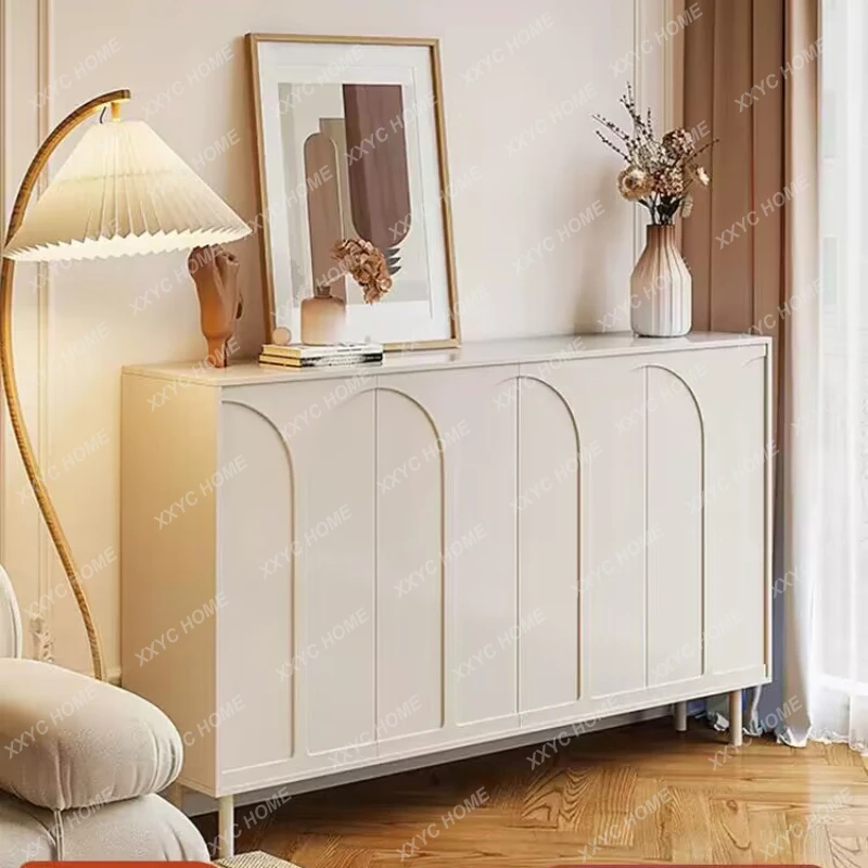 

Cream Style Shoe Cabinet Home Doorway Large Capacity Entrance Entrance Cabinet Modern Minimalist Balcony Hallway Locker Shoe