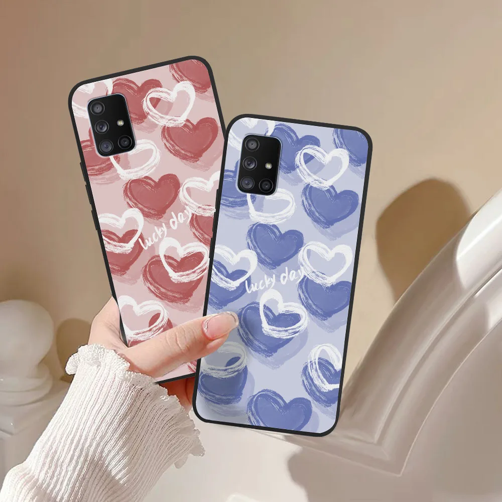 Per Samsung Galaxy A71 Cover Galaxy A71 A 71 Love Cute Soft Cover Posteriore In Silicone Tpu Per Samsung A71 4G A 71 5G Custodia Per Telefono