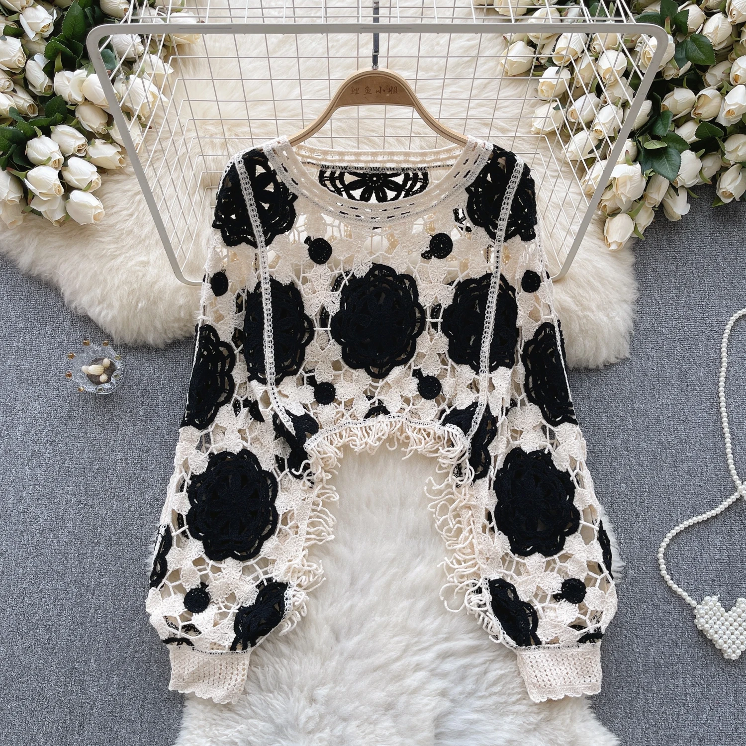 【人気完売】ORGUE オルグ Flower embroidery blouse Flower embroidery blouse