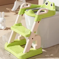 Cartoon Frog Children's Portable Toilet Seat Staircase Children's Pot Kids Urinal Baby Potty Urinal for Children Potty Training 1