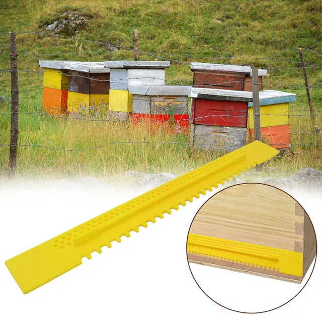 5 Pcs Műanyag Méhkas Ajtó Méh Futógátló Eszköz Kaptár Szellőzőnyílások Bejárat Anti Menekülési Fészekajtó Megakadályozza A Méhek Menekülését - Image 2