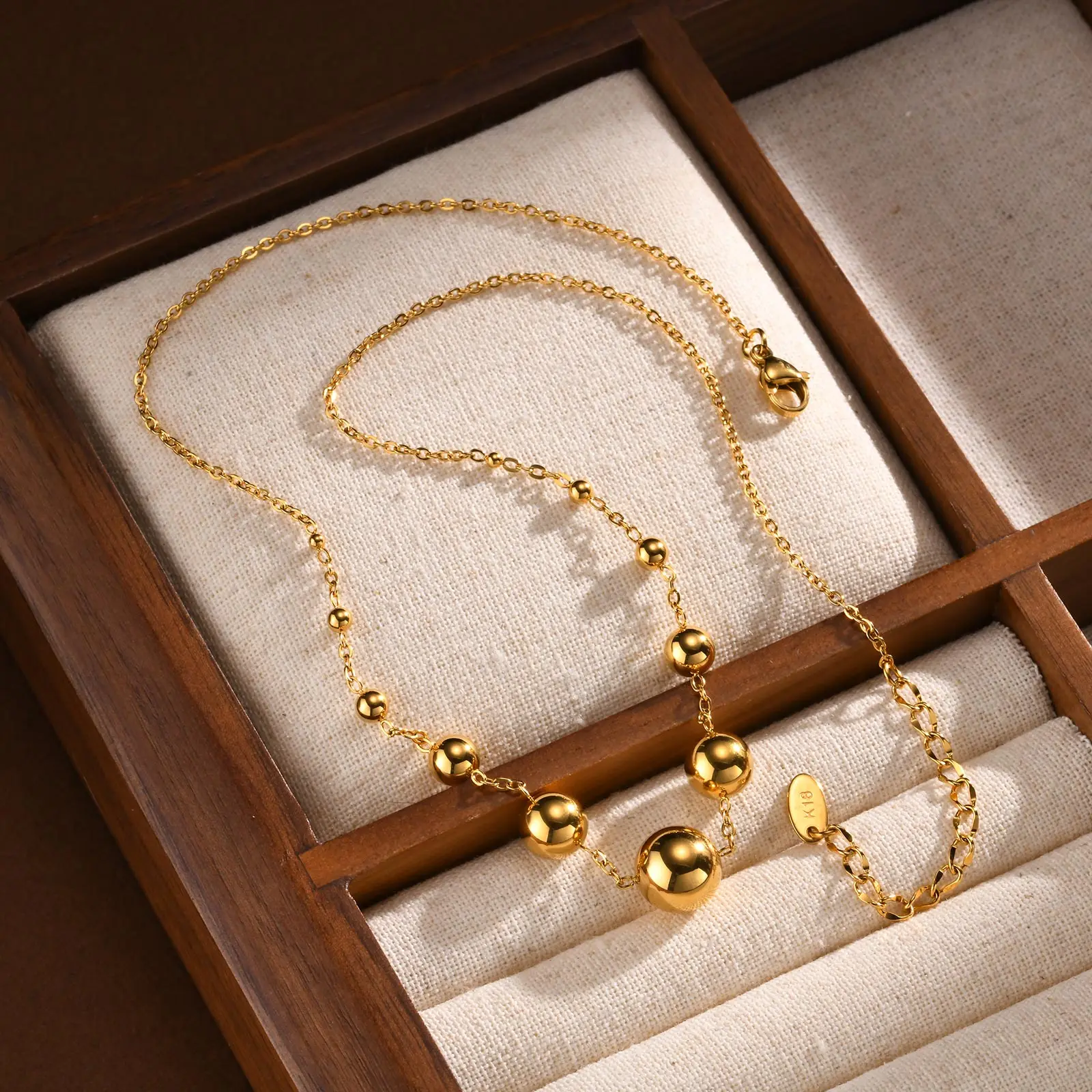 Stainless Steel Necklaces for Women Girls Rolo Chain Fashion