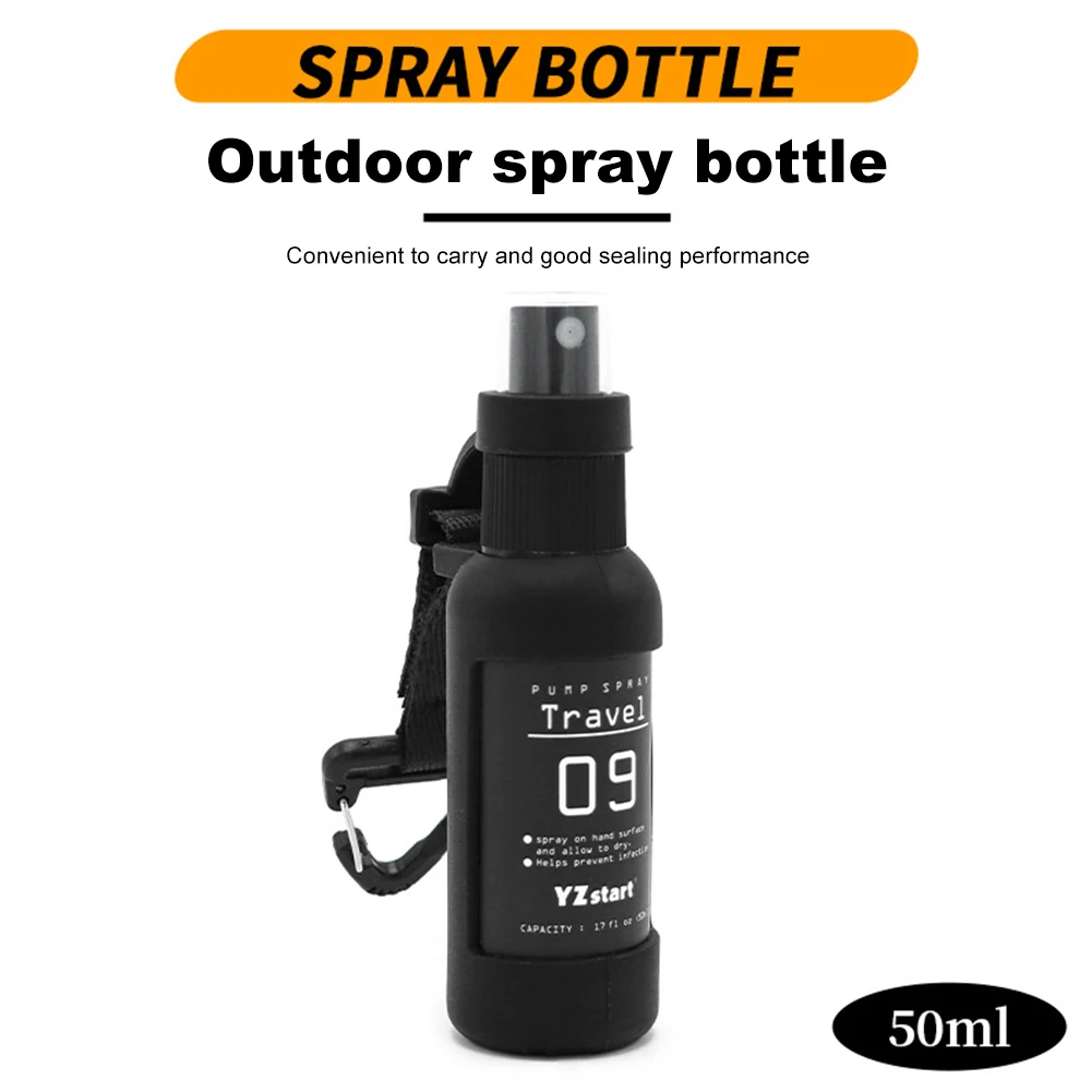 50ml Liquid Containers Leak Proof Refillable Spray Bottle Portable Sprayer Alcohol Spray Bottle for Outdoor Camping for Liquid
