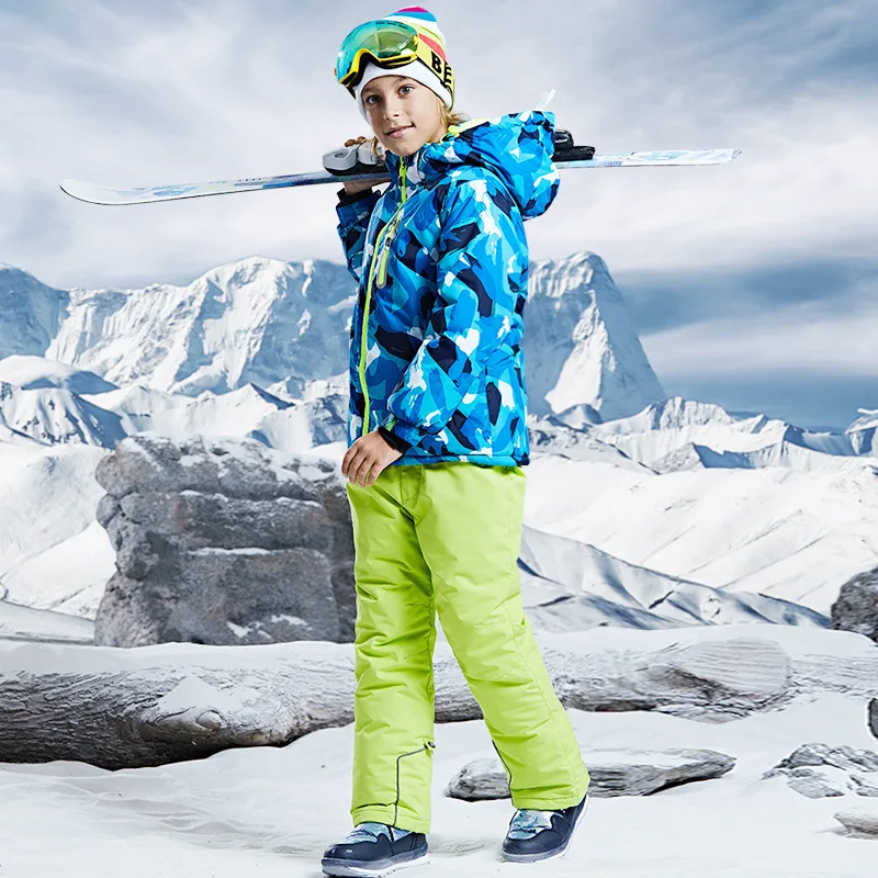 Ensemble de vêtements de Ski pour enfants, 37-30 degrés, combinaison de Ski  imperméable pour garçons et filles, veste de sport de plein air,  combinaison TZ37 - AliExpress