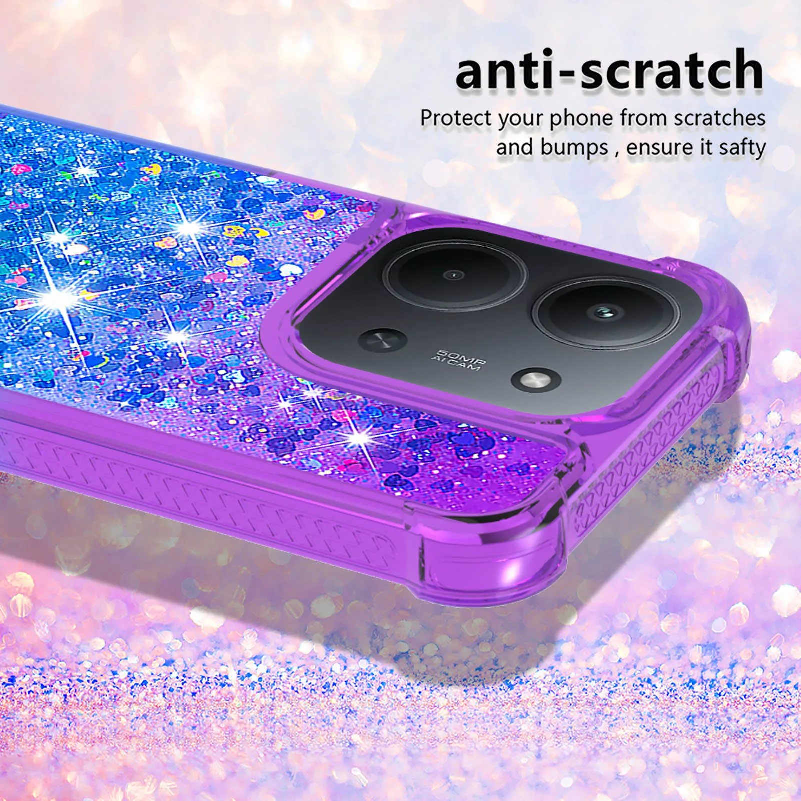 Luxury Glitter Sequin Gradient Liquid Shockproof Phone Case