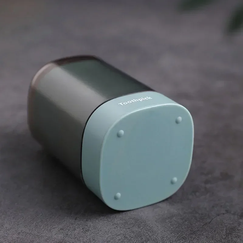 자동 팝업 이쑤시개 상자 면봉 이쑤시개 홀더 디스펜서 홈 거실 치아 선택 홀더 컨테이너 보관 상자