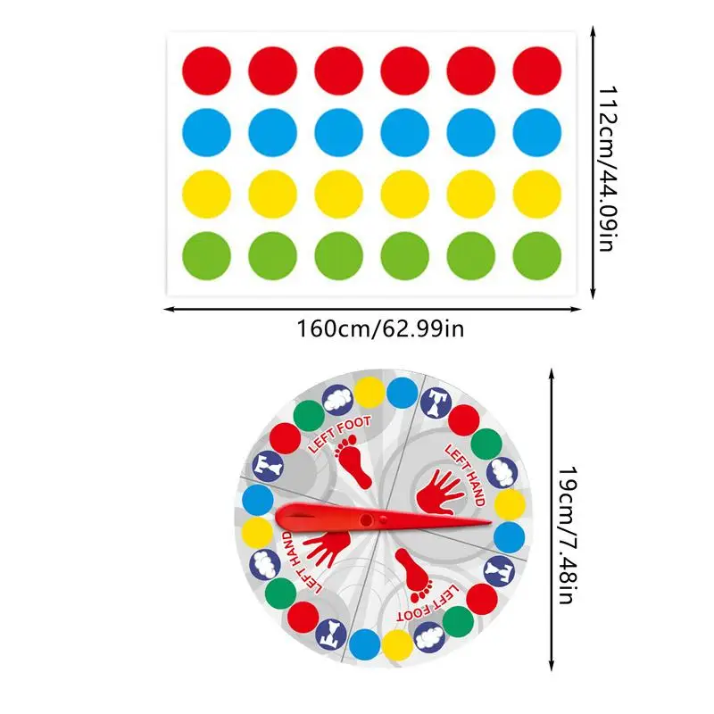 Body Twisting Game Twisting Game Activity Mat Party Games For Fun Family Game Night Twist Poses Large Mat Balance Mat 6
