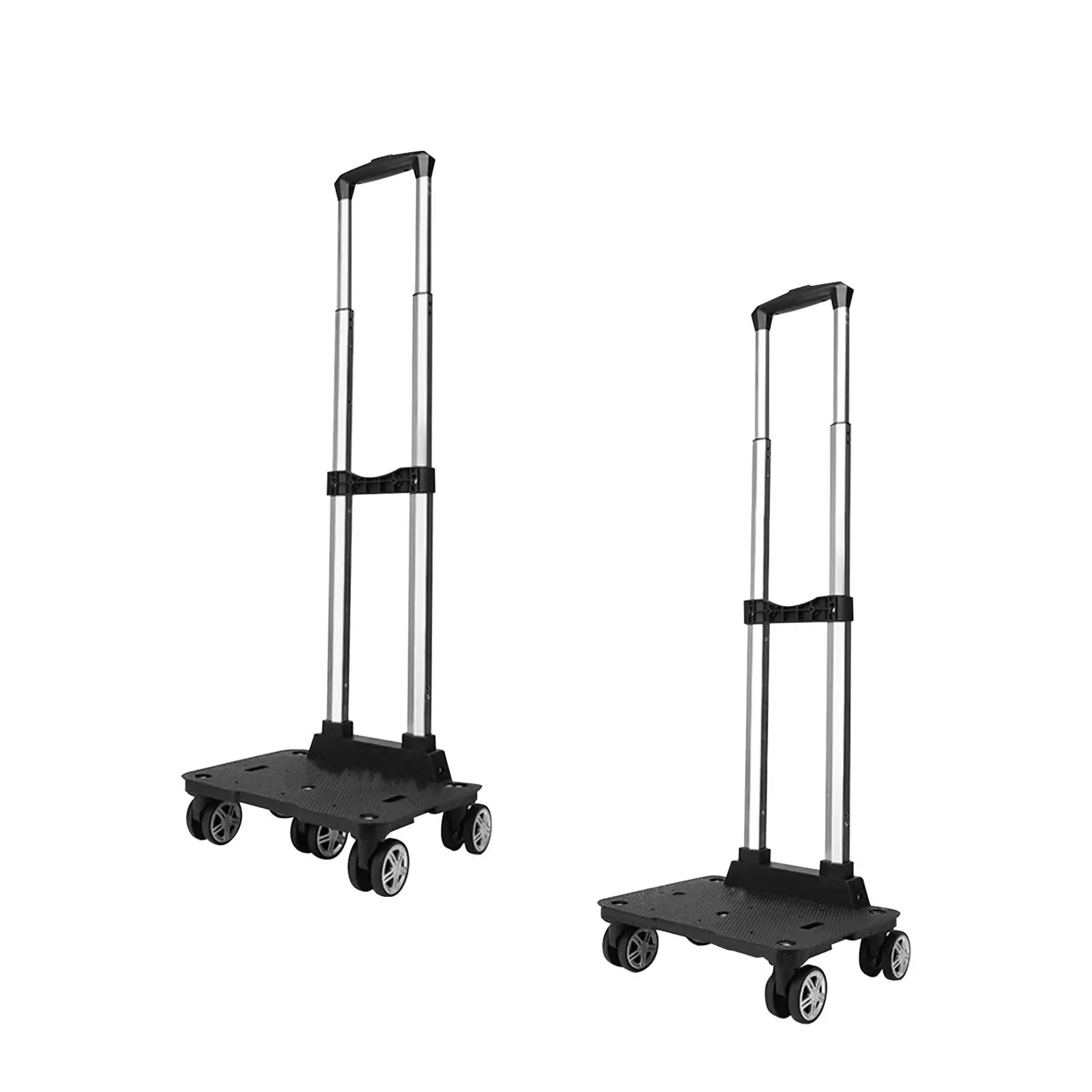 Luggage Cart Durable Shopping Trolley Thickened Folding Backpack Trolley for Shopping Moving Office Use School Travel