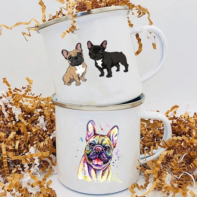 Cute drink glass with glass pug, dog glass cup, water cup, Pug mug,  glassware, tiny pug cup, handmade dog, drinkware, animal love, wine