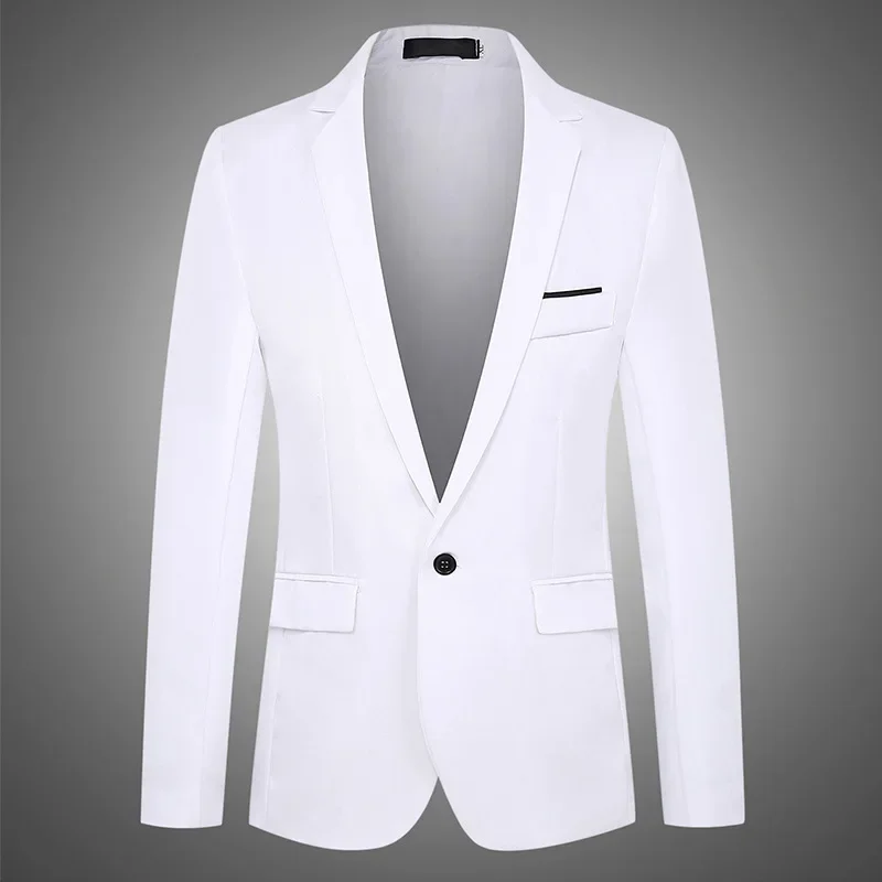 Men's Western-style Suit Jacket Business Casual Professional Slim Fit Blazer Men Suits Jackets