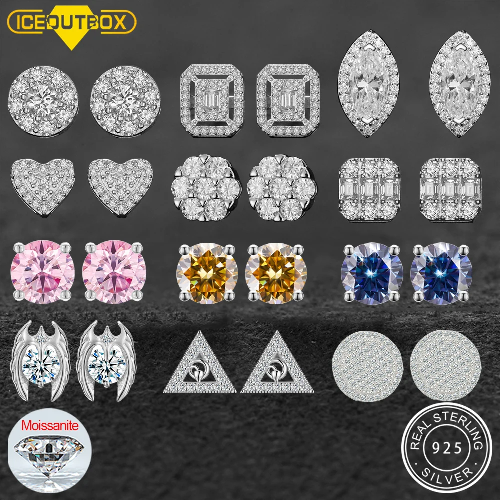 【HYERES LOR】Essence Silver(W) Moissanite Bain Earrings Lotte Duty Free