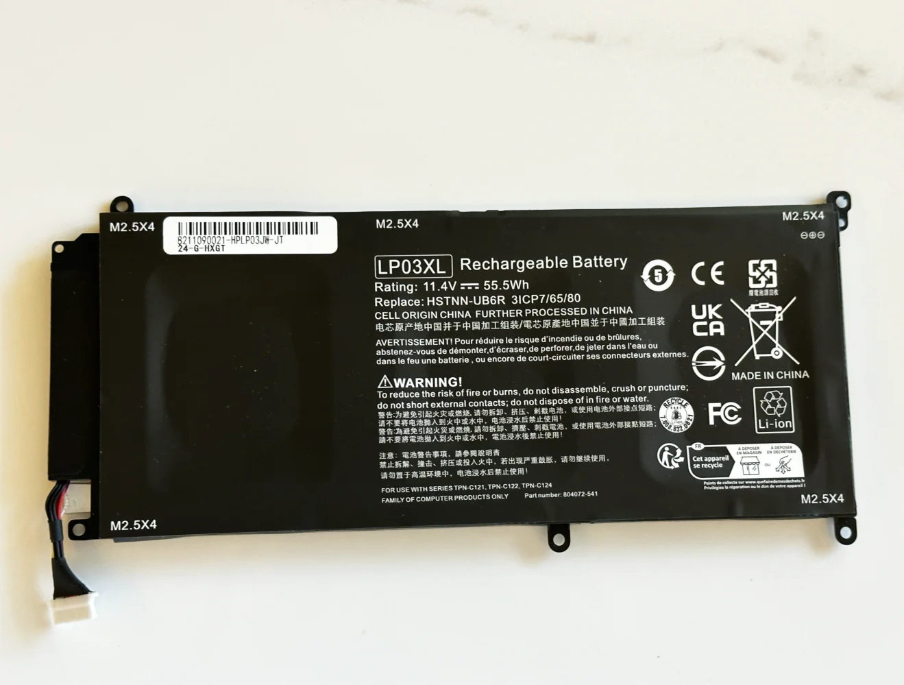 BATTERIA ORIGINALE NUOVA 918108-855 BE06XL PER HP ELITEBOOK FOLIO 1040 G4 Series 373214711465 1 450x675