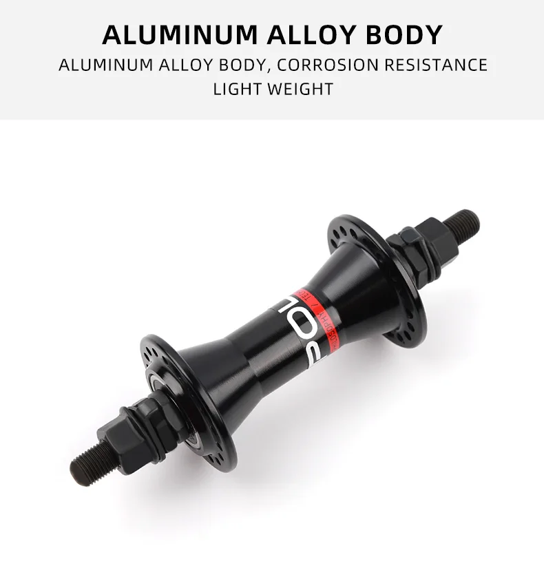 POLSO BH016 BMX Nabe 100x3/8 110x14mm BMX Vorder- und Hinterradnaben Aluminiumlegierung Fahrradteile – Detail 4