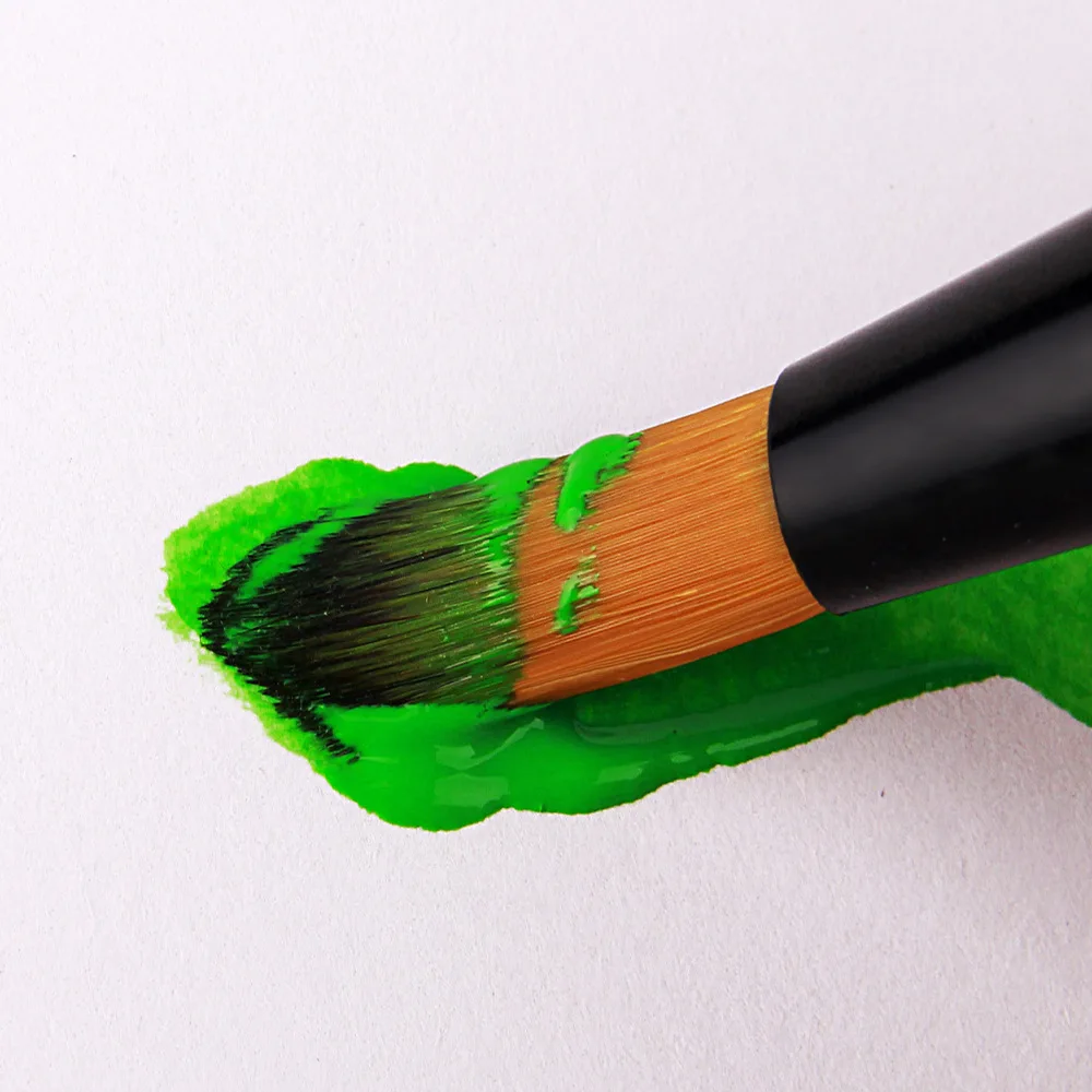 나무 나일론 아크릴 아티스트 페인트 브러시, 아크릴 수채화 유화 용품, 후크 라인 펜, 1 개