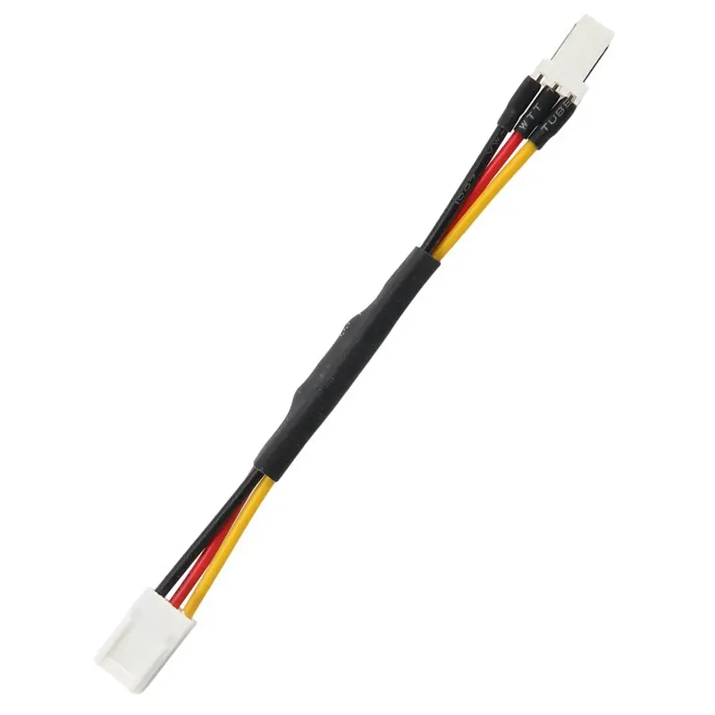 A01E-10PCS 3PIN PC 팬 속도 감소 소음 연장 저항 케이블 와이어 PC 팬용 3핀 남성-여성 커넥터