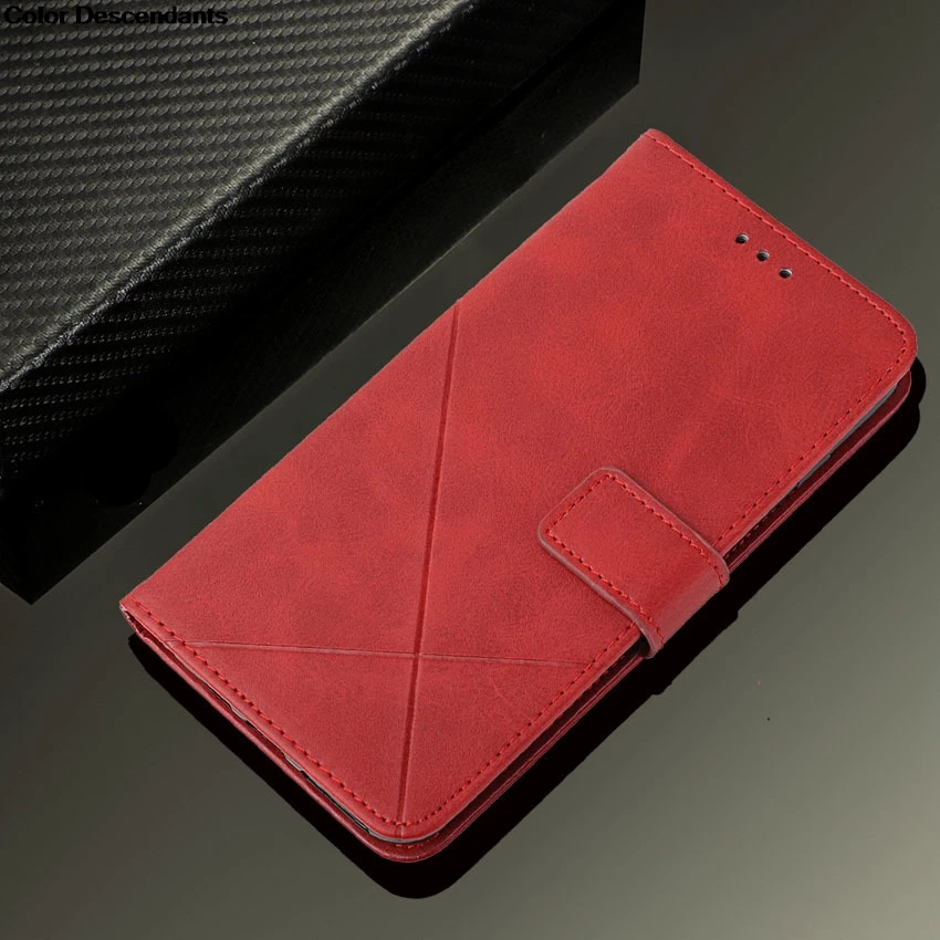 Leather Wallet Flip Phone Case with Card Slot and Book Cover Design