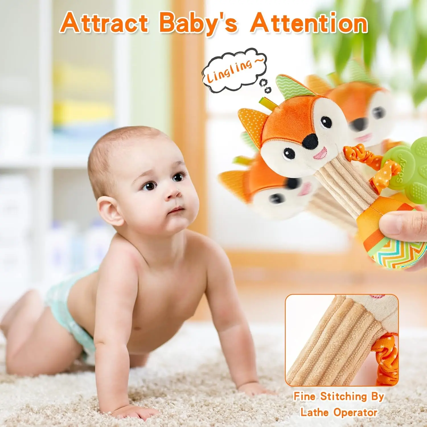 Baby Rattle Teething Toy 4