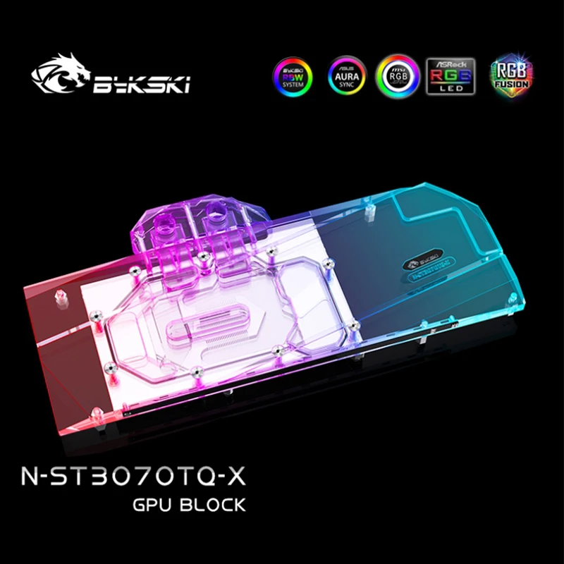 Bykski N-ST3070TQ-X GPU Water Block Use for Zotac RTX 3060 Ti 3070