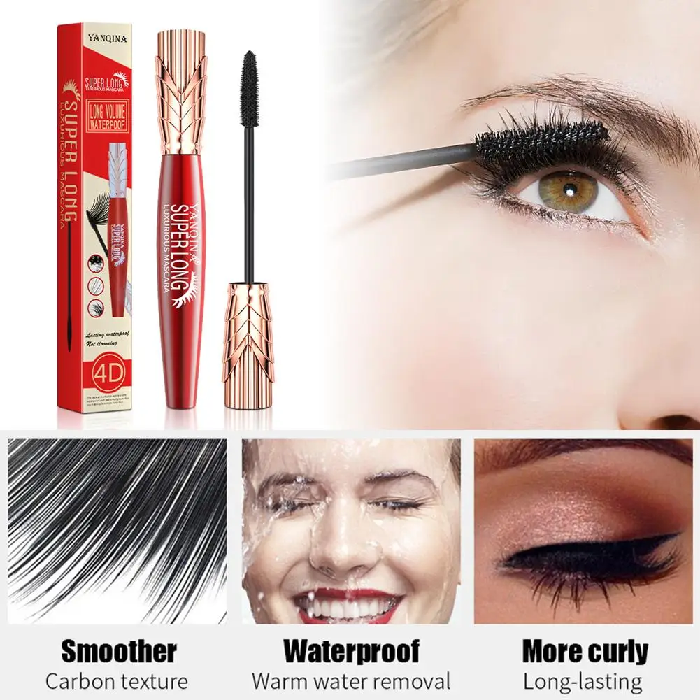 

3pcs Crown 4D Mascara Lengthening Thick Curly Waterproof Mascara 24h Lasting No Fading New Product Hot Selling