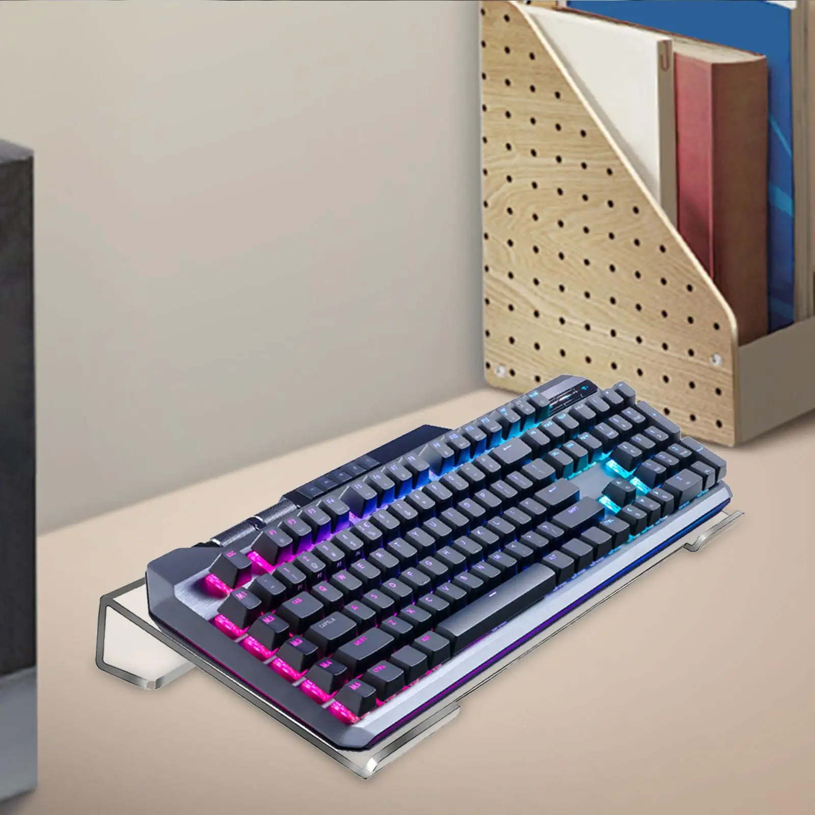 Supporto Tastiera Inclinato Trasparente - Per Digitazione Ergonomica, Materiale Acrilico - Foto 9