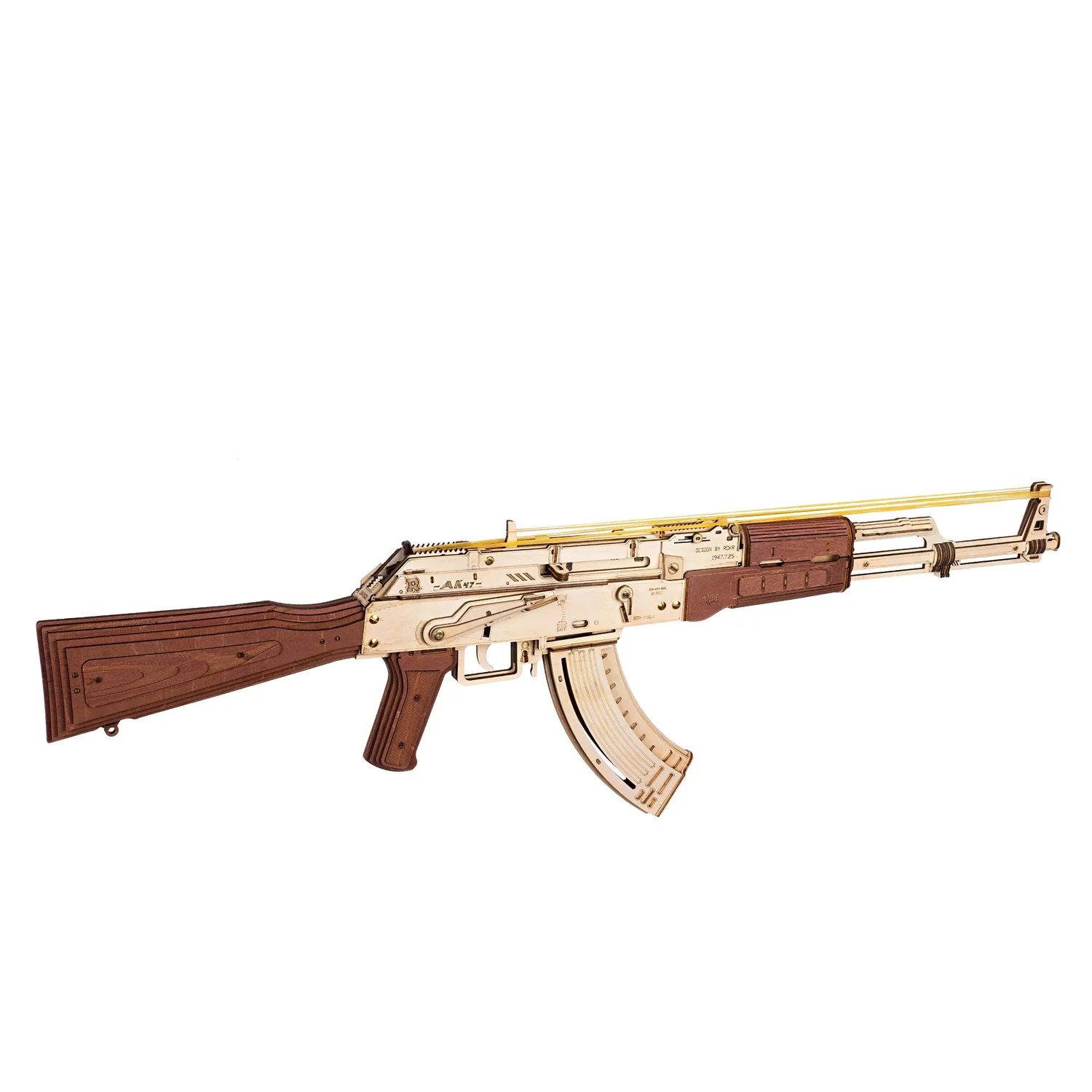 자동 소총 AK47 3D 나무 총 재미있는 DIY 조립 블록 장난감 어린이 성인용 정의 수호대 나무 퍼즐LQ901