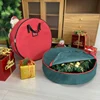 Round Foldable Christmas Tree Bag Xmas Wreath Storage Bag For Storing Christmas Garland Dustproof Cover Home Storage Bags 3