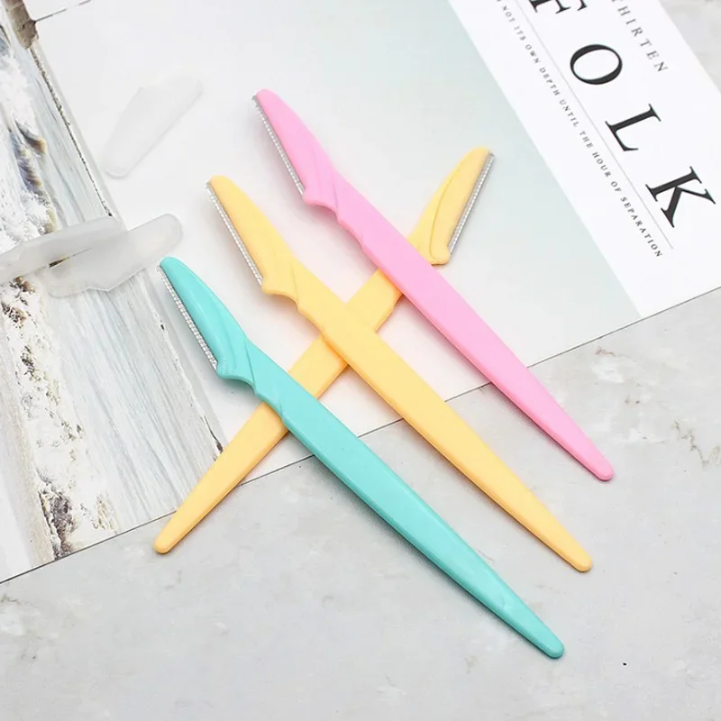 6pcs/Set Eyebrow Trimmer Facial Body Hair Remover Cutter Scissors Eyebrow Razor Shaver Shaper Eye Brow Shaping Tool Face Makeup 6