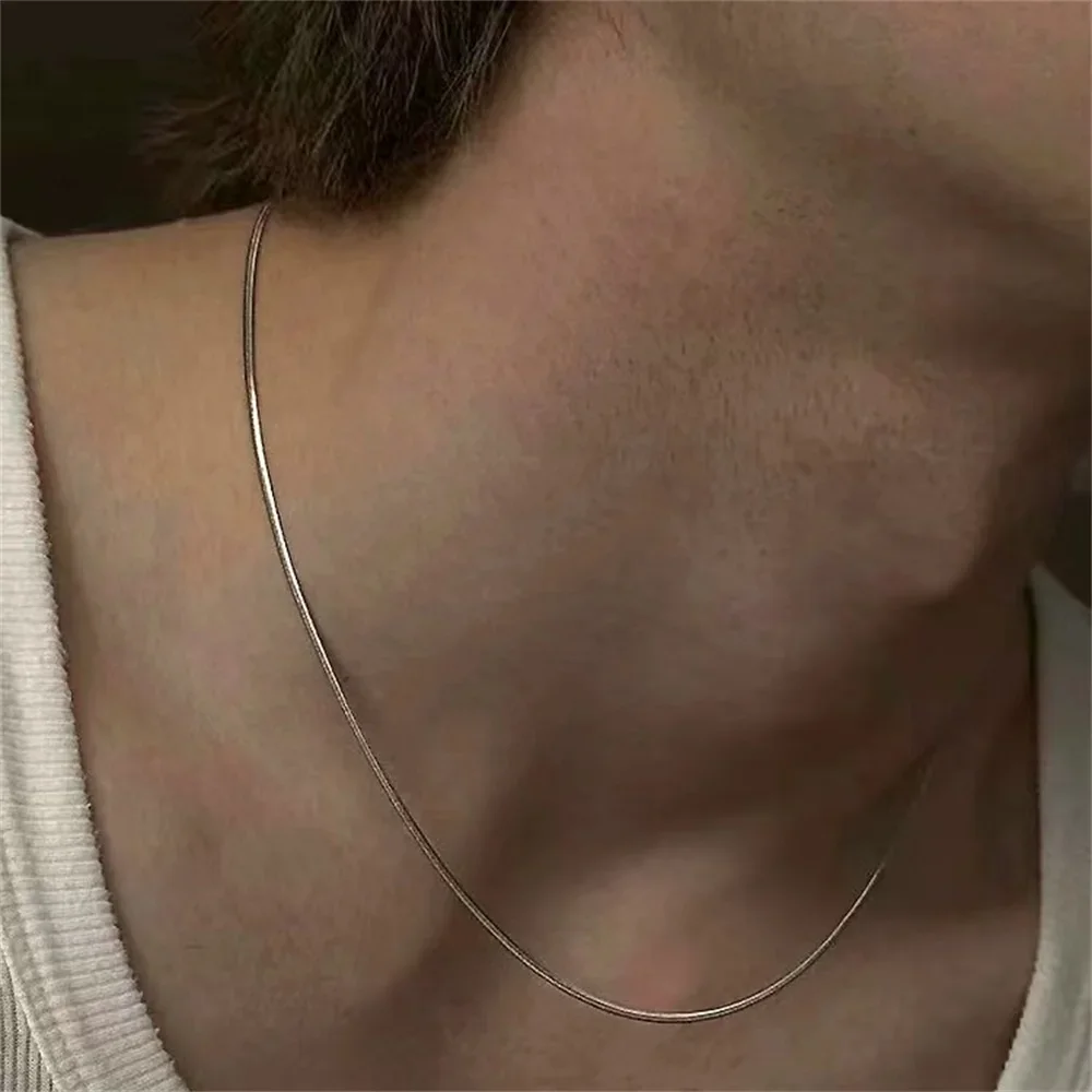 PlatiNum Sterling Silver Snake Chain Necklace