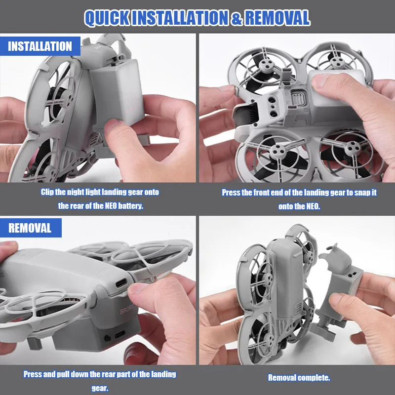 Trépied Lumière LED pour DJI NEO - Accessoire Drone Rechargeable