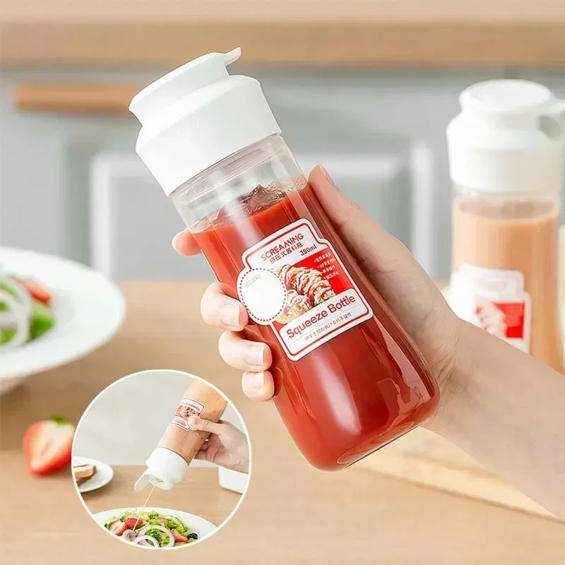 Ketchup Squeeze Bottles Soy Sauce Container Condiment Sealed Dispensing Supplies For Salad Storage Box Oil Bottle Kitchen Gadget
