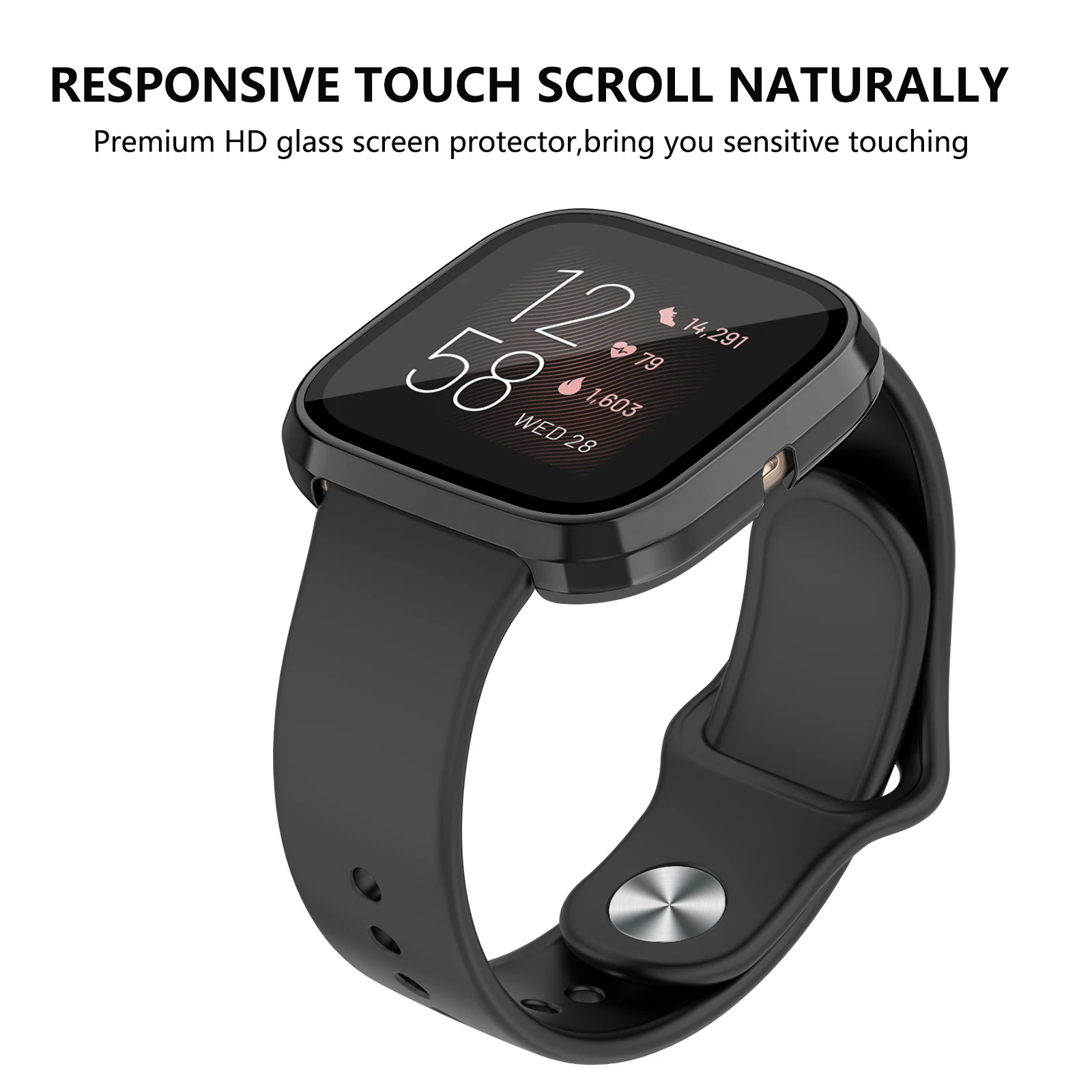 Premium Tempered Glass Screen Protector Case - Full Cover Bumper Shell