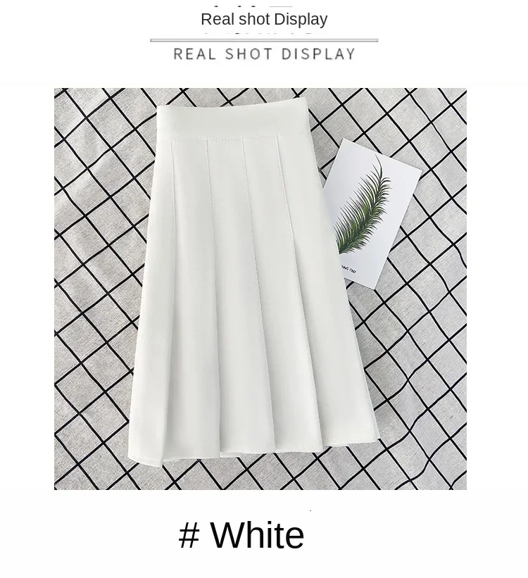 Women's Skirt Fashion Summer High Waist Black a Line Mini Pleated Short Skirts for School Girls Korean Style Ladies Clothing