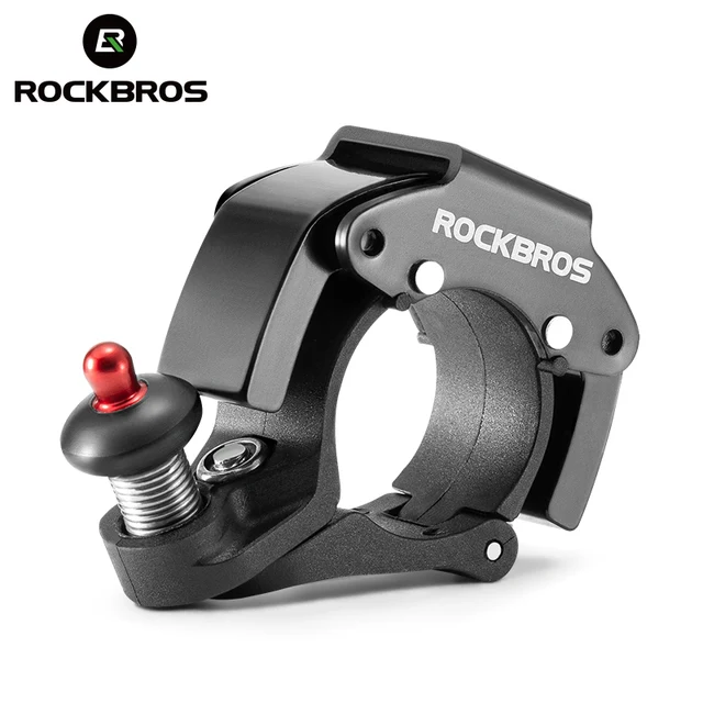 ROCKBROS – sonnette de vélo en alliage d'aluminium, alarme sonore Portable de petit Volume pour la sécurité de l'anneau de vélo de route vtt, accessoires de bicyclette 1