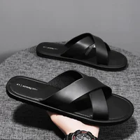 New Slippers Men's Summer Casual Shoes for Men Outdoor Comfortable Soft Sole Slides Beach Sandals Size 39-46 Dropshipping 1