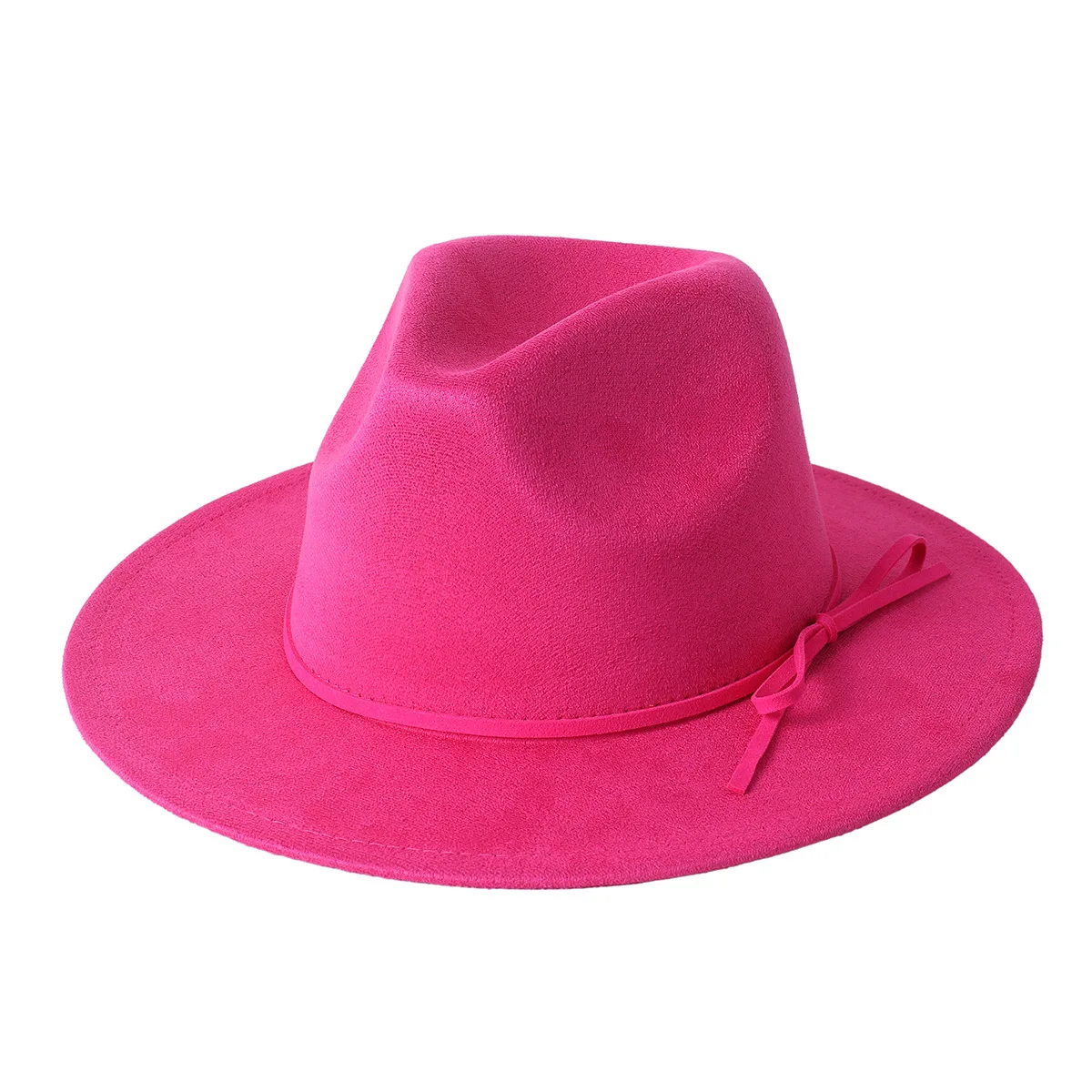 Blauer 7 cm großer Wildlederhut, Fedoras, mehrfarbig, Damenhut, Herren-Panamahut, geeignet für alle Militärfarben, Fedora-Hutшапка Turismo – Detail 18