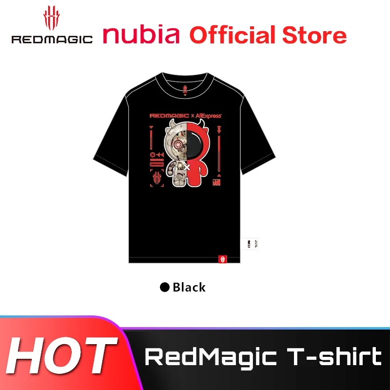 

RedMagic T-shirt REDMAGIC Accessories Size XL-175 Model EV-1708 Black color