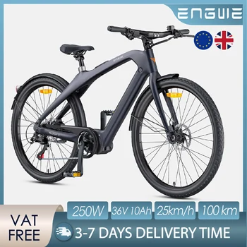 ENGWE N1 PRO E-Bike con Motore Centrale da 250W, Batteria Rimovibile 36V10AH, Freno Idraulico, Bici Elettrica per Viaggi Urbani