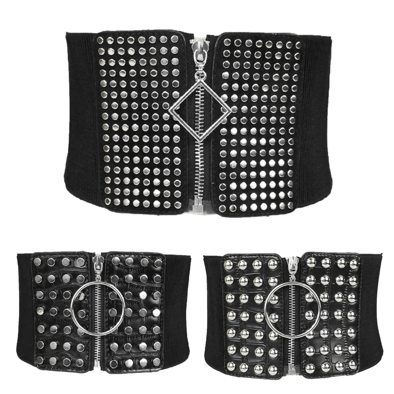 

Push Up Bustier Waist Clips For Dresses Steampunk Underbust Corset Punk Ultra Wide Corset Belt Female Fashion Slim Black
