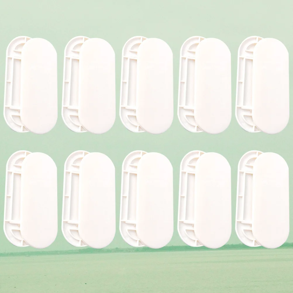 

10 Pcs Stand Socket Fixator Adhesive Holder No Trace Wall Mounted Buckle White